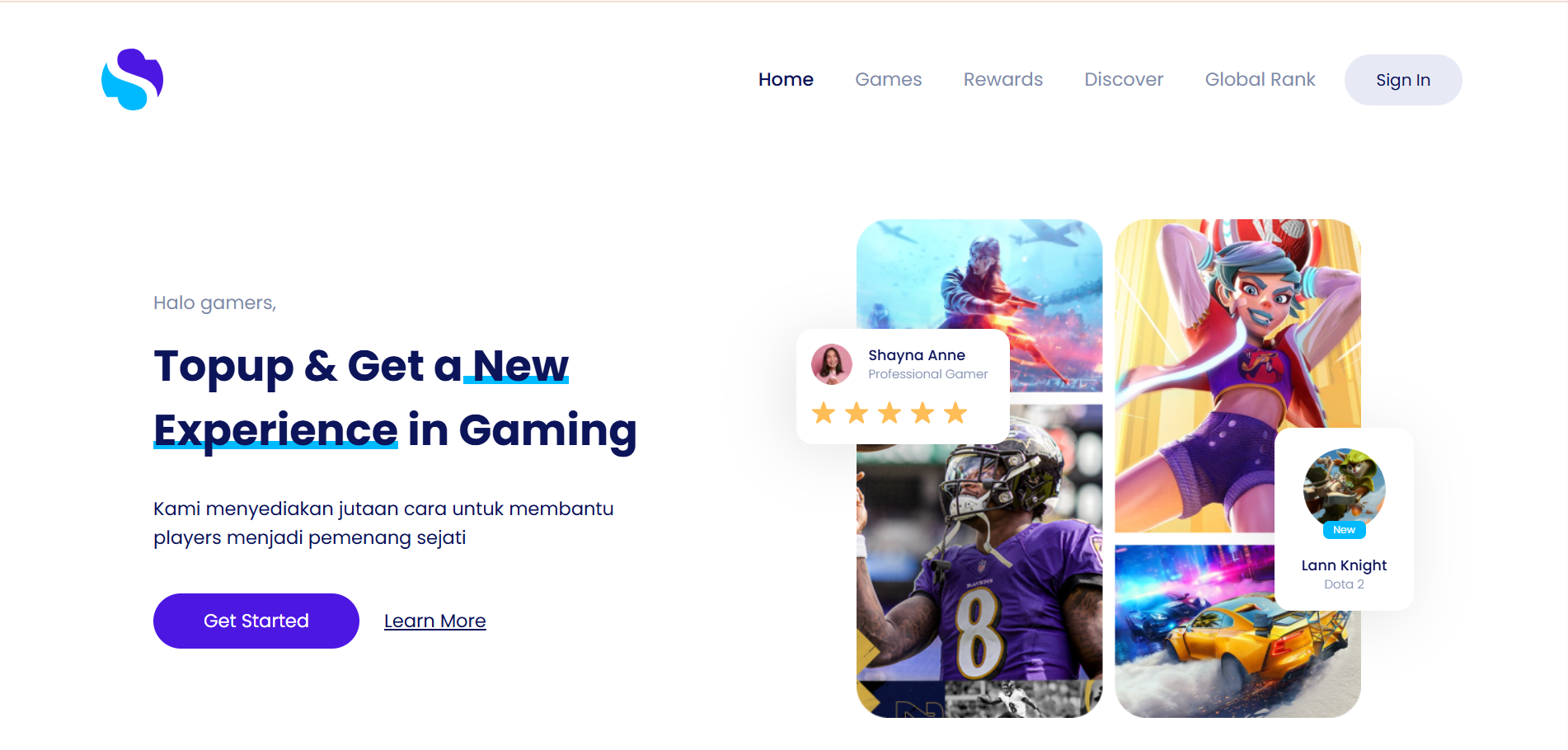 STORE GG - Game Top-Up Website